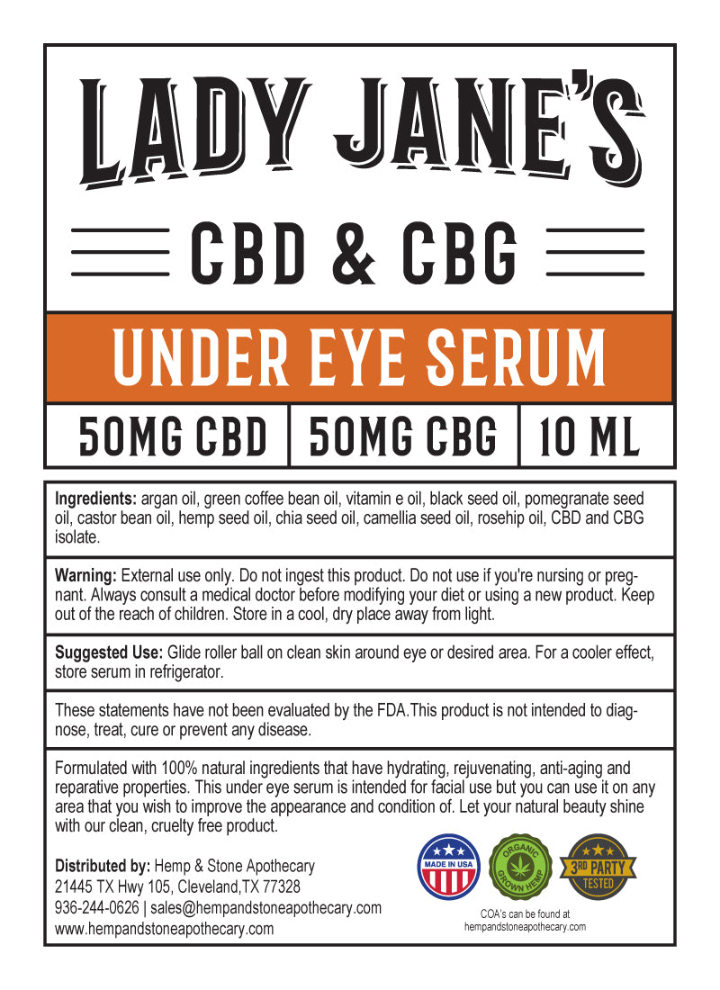 Lady Jane's CBD & CBG Under Eye Serum