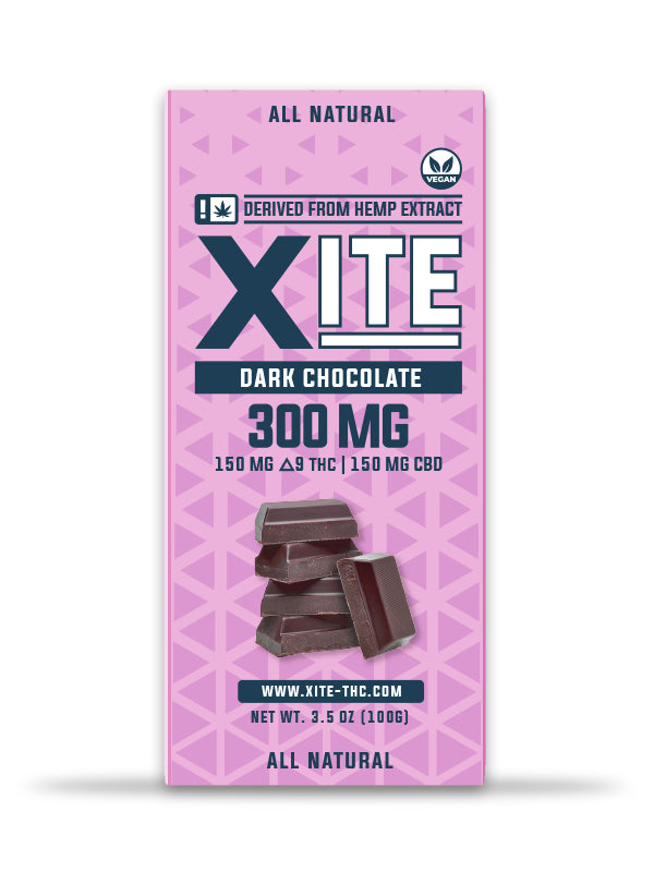 XITE Delta 9 Dark Chocolate Bar 300MG