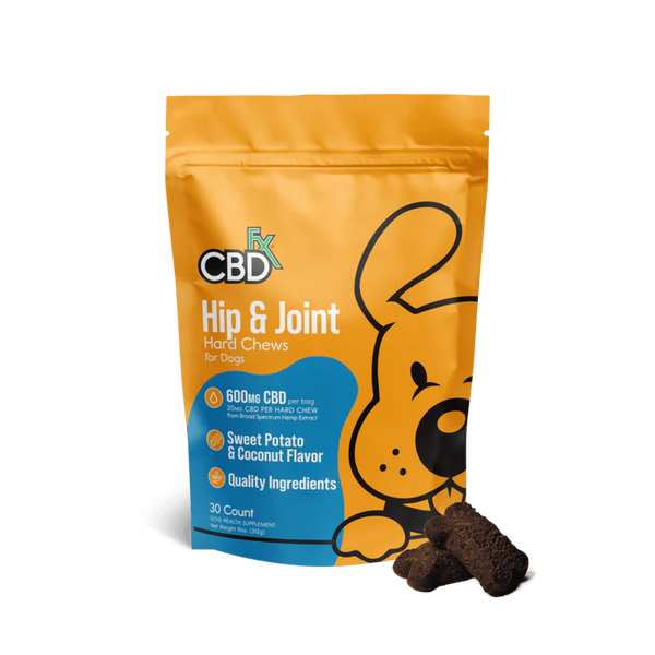 CBD FX CBD Dog Treats for Hip & Joint Support Hard Chews 600mg