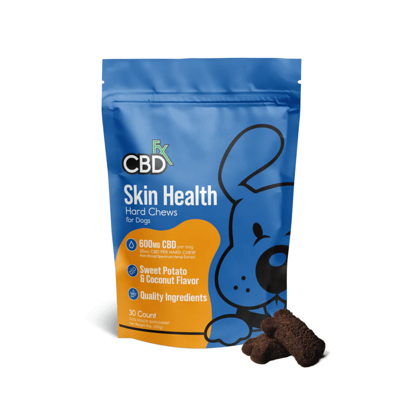 CBD FX CBD Dog Treats for Skin & Coat Hard Chews 600mg