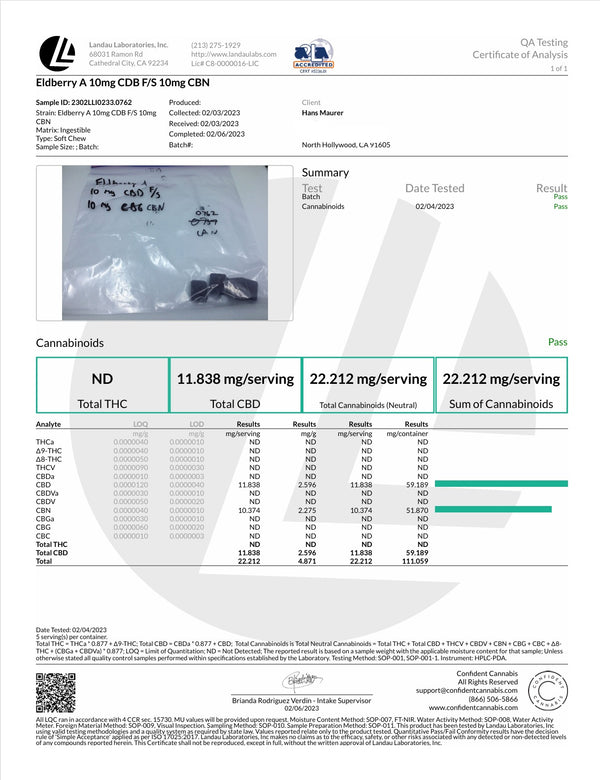 Hemp & Stone Apothecary 10mg CBD & CBN Sleep Gummy 400mg
