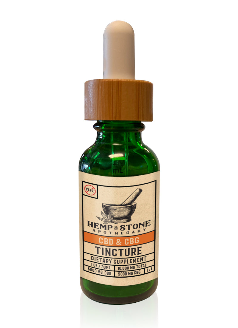 Hemp & Stone Apothecary CBD & CBG Tincture 10000mg