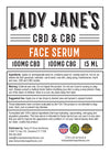 Lady Jane's CBD & CBG Face Serum
