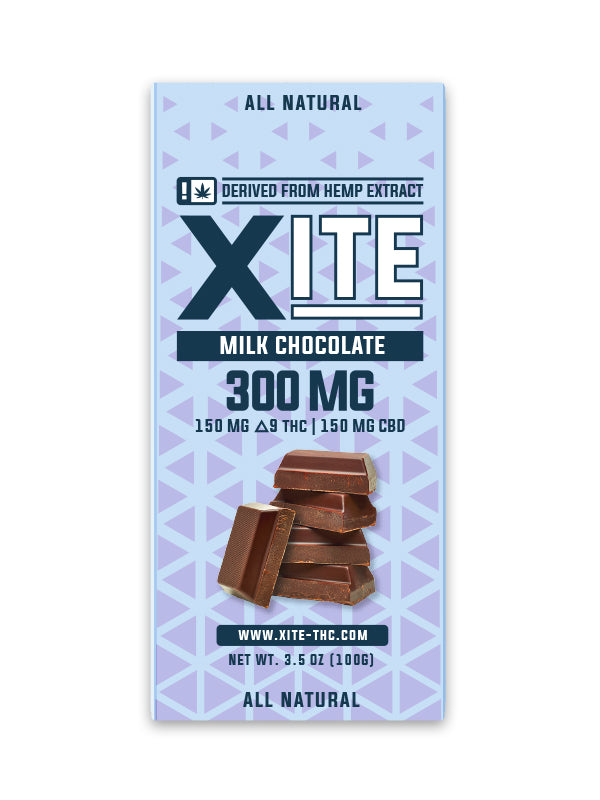 XITE Delta 9 Milk Chocolate Bar 300MG